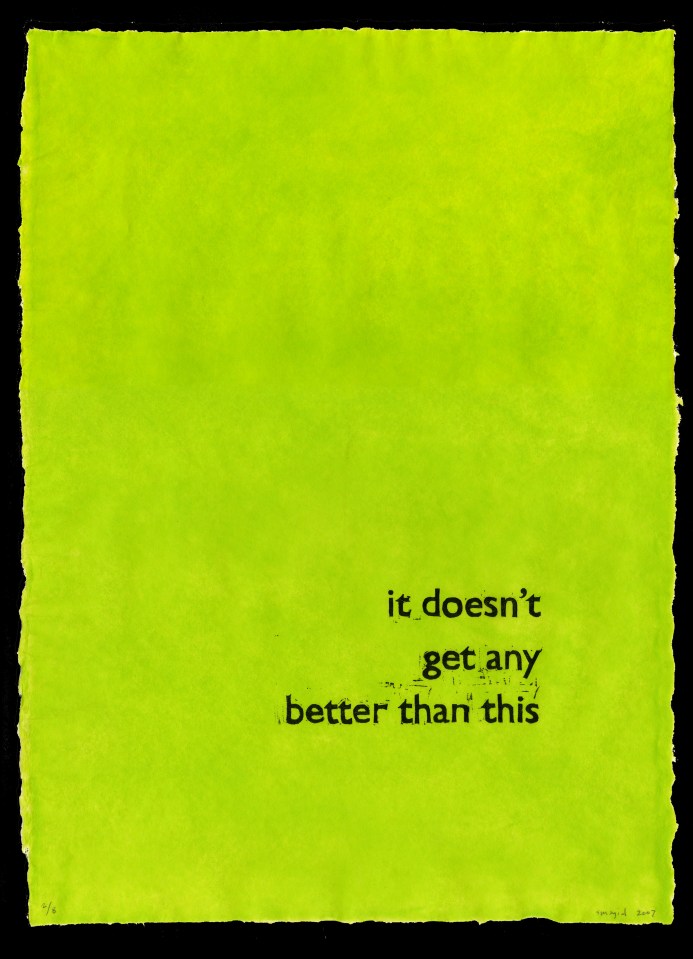 It Doesn't Get Any Better Than This