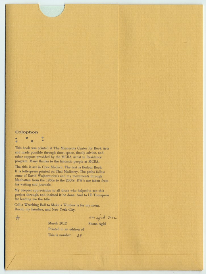 Call a Wrecking Ball to Make a Window